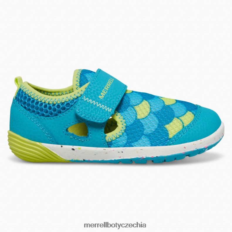 Merrell Holé kroky h2o tenisky (ml166803) obuv J064V21394 tyrkysová/limetková děti