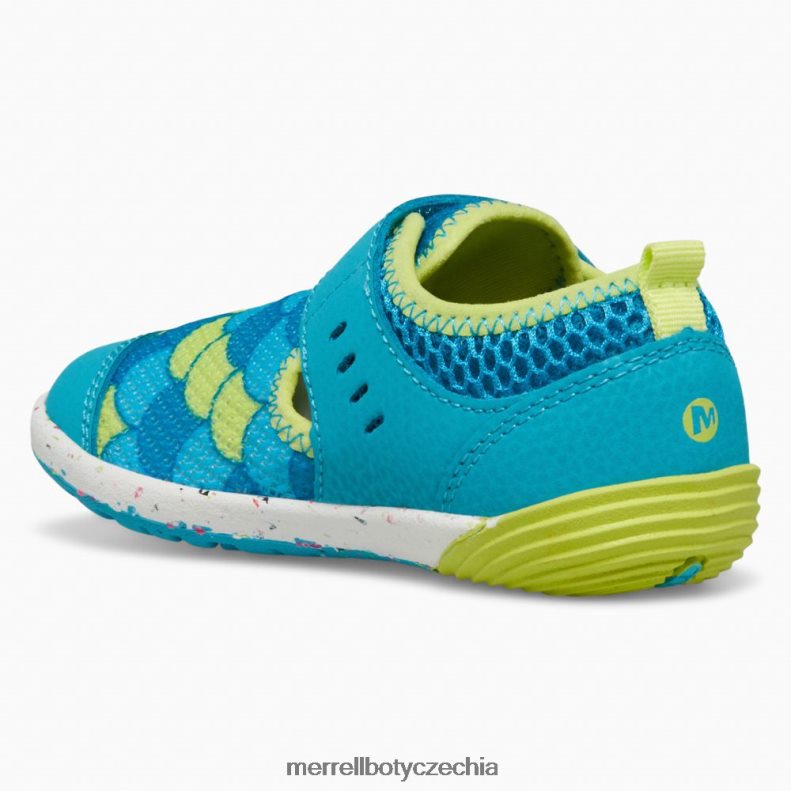 Merrell Holé kroky h2o tenisky (ml166803) obuv J064V21394 tyrkysová/limetková děti