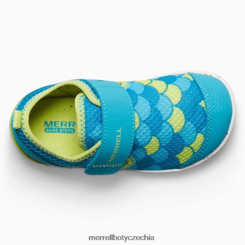 Merrell Holé kroky h2o tenisky (ml166803) obuv J064V21394 tyrkysová/limetková děti