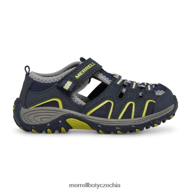 Merrell Hydro h2o turistické sandály (MC54859) obuv J064V21500 námořnictvo/limetka děti