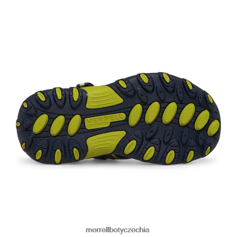 Merrell Hydro h2o turistické sandály (MC54859) obuv J064V21500 námořnictvo/limetka děti