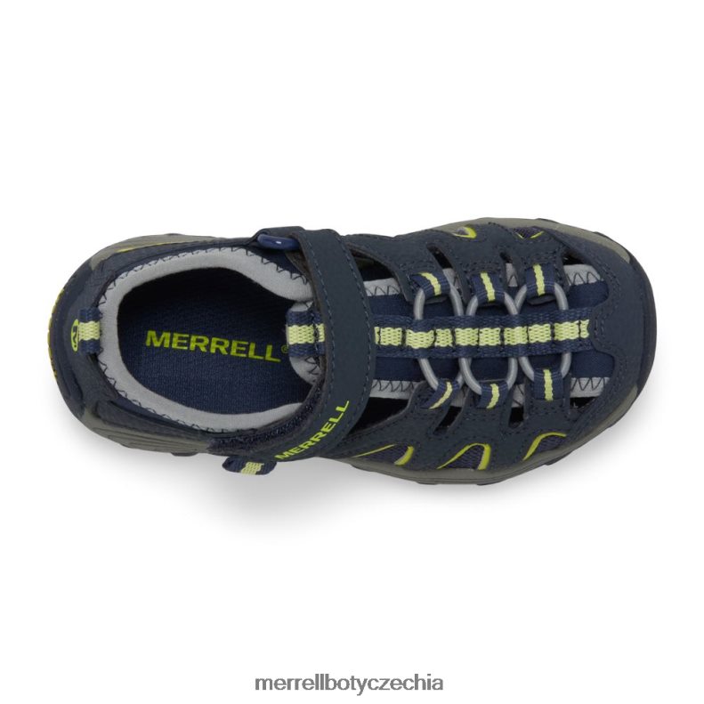 Merrell Hydro h2o turistické sandály (MC54859) obuv J064V21500 námořnictvo/limetka děti