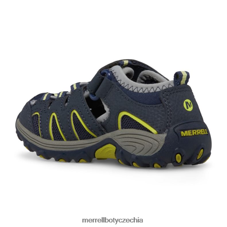 Merrell Hydro h2o turistické sandály (MC54859) obuv J064V21500 námořnictvo/limetka děti