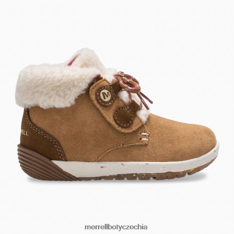 Merrell holé kroky kakao jr. boot (ml163228) obuv J064V21468 kaštanový semiš děti - Kliknutím na obrázek zavøete