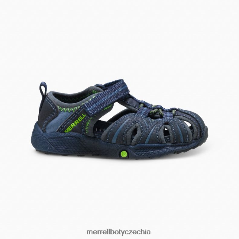 Merrell hydro jr. sandál (mt53375) obuv J064V21407 námořnická / zelená děti