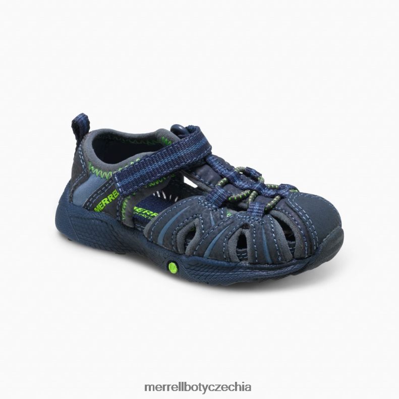 Merrell hydro jr. sandál (mt53375) obuv J064V21407 námořnická / zelená děti