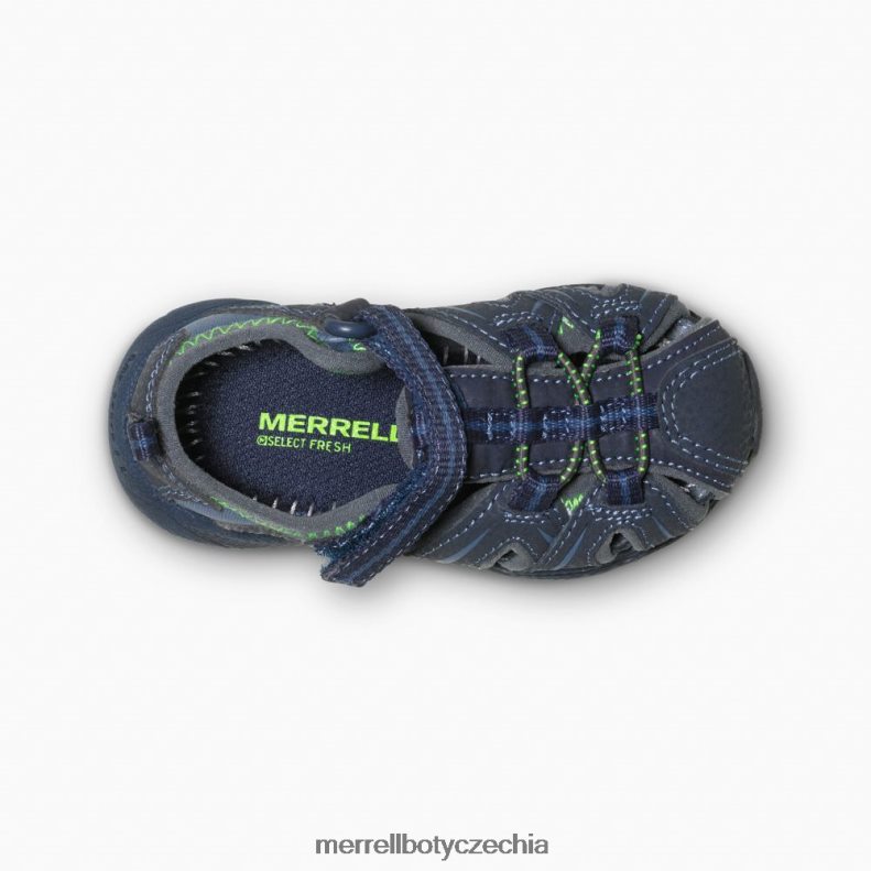 Merrell hydro jr. sandál (mt53375) obuv J064V21407 námořnická / zelená děti