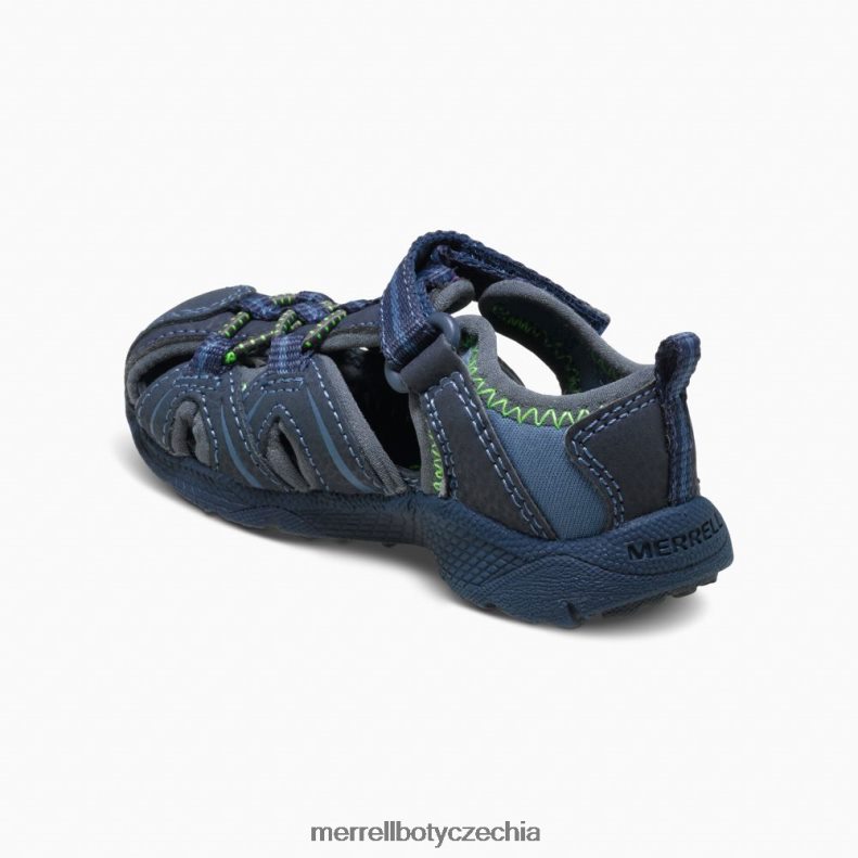 Merrell hydro jr. sandál (mt53375) obuv J064V21407 námořnická / zelená děti