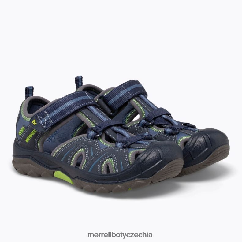 Merrell hydro sandály (mc53375) obuv J064V21408 námořnická / zelená děti