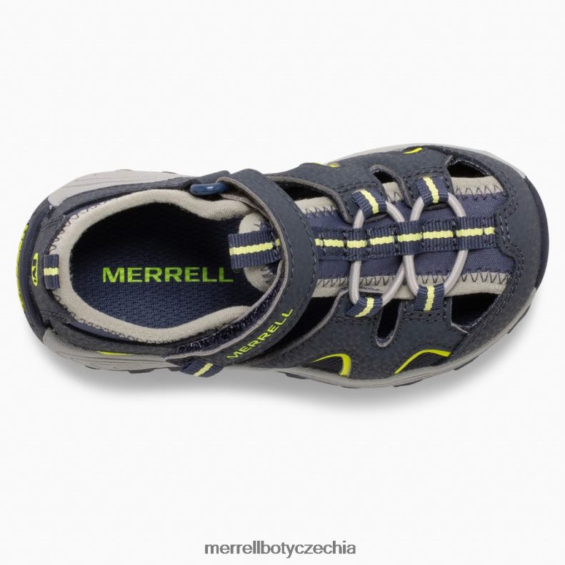 Merrell sandály hydro h2o hiker jr (ml265932) obuv J064V21406 námořnictvo/limetka děti