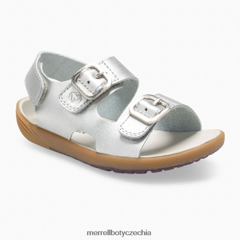 Merrell sandály na holé kroky (ml161231) obuv J064V21402 stříbrný děti