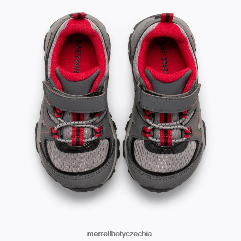 Merrell trail quest jr. (ml263182) obuv J064V21348 šedá/červená/černá děti