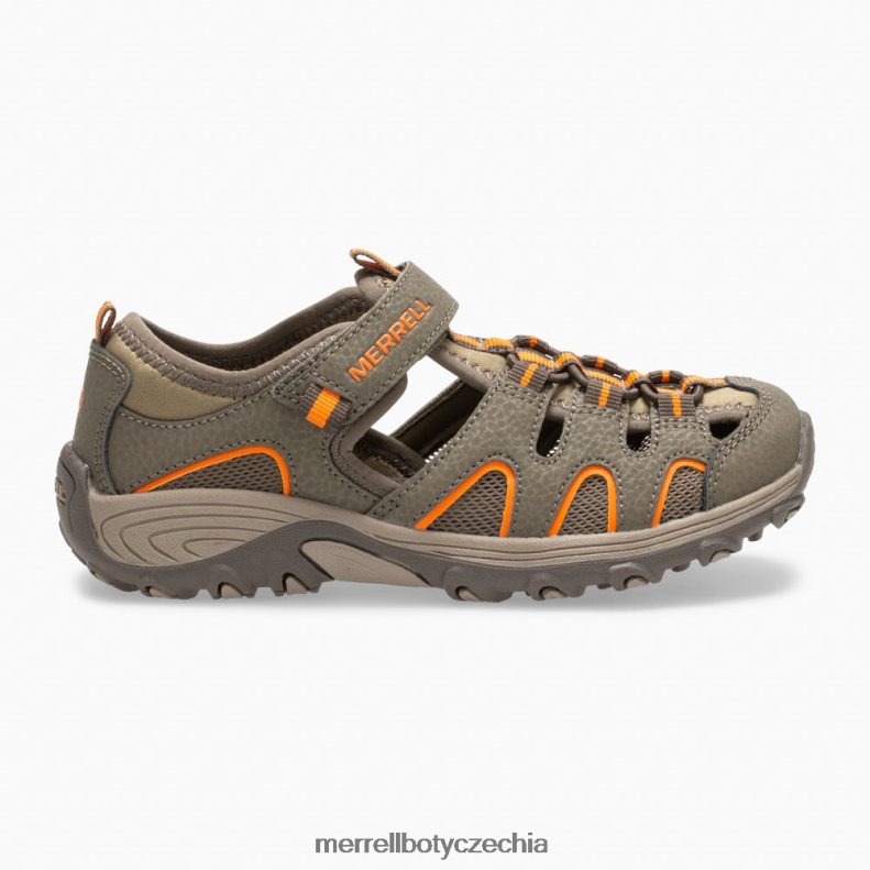 Merrell Hydro h2o turistické sandály (mk261856k) obuv J064V21411 střelný kouř/oranžová děti - Kliknutím na obrázek zavøete