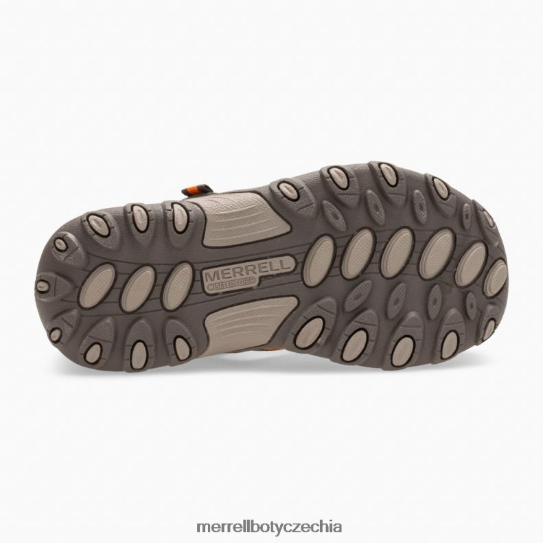 Merrell Hydro h2o turistické sandály (mk261856k) obuv J064V21411 střelný kouř/oranžová děti