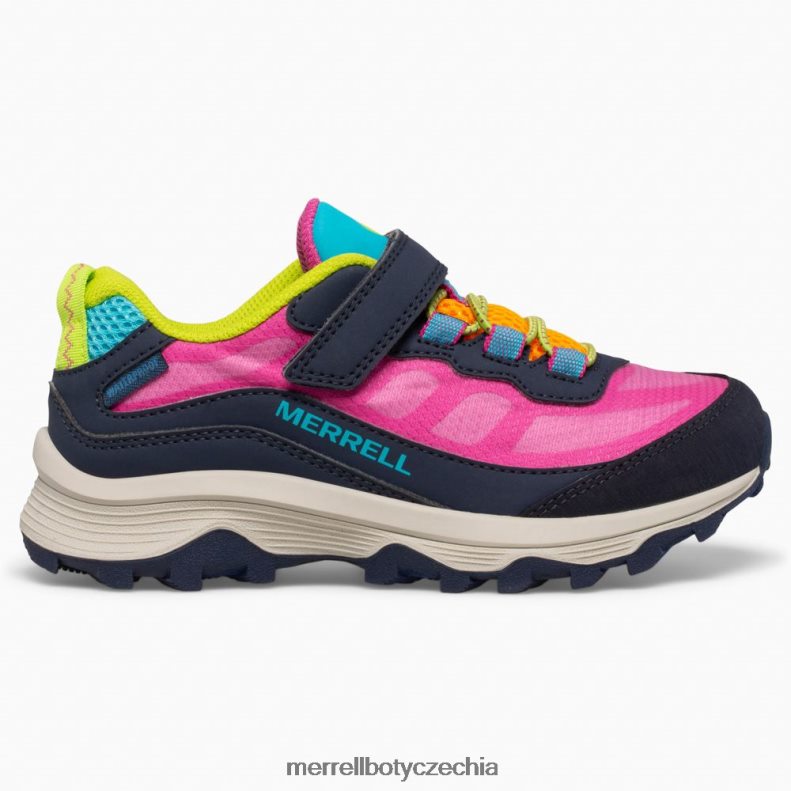 Merrell Moab rychlost nízká klimatizace vodotěsná (mk166216) obuv J064V21367 námořnictvo/multi děti