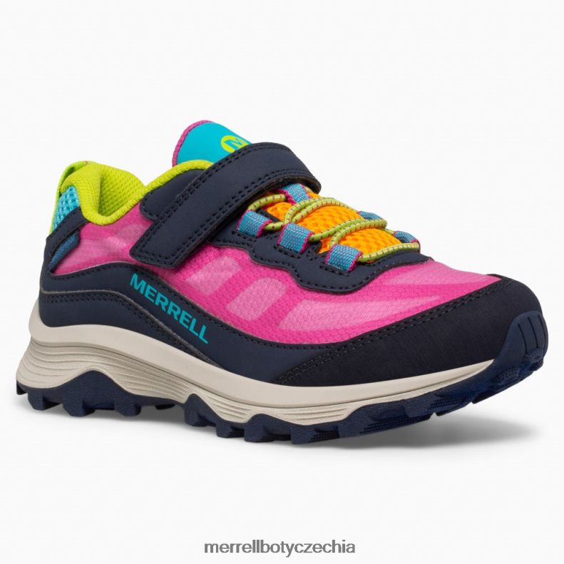 Merrell Moab rychlost nízká klimatizace vodotěsná (mk166216) obuv J064V21367 námořnictvo/multi děti