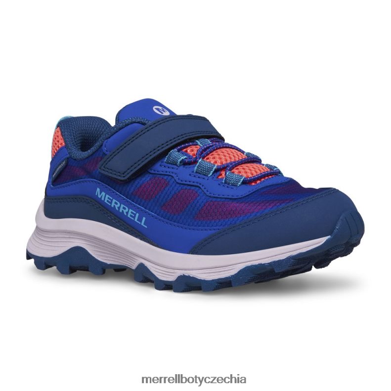 Merrell Moab rychlost nízká klimatizace vodotěsná (mk166989) obuv J064V21364 modrá/bobule/turq děti