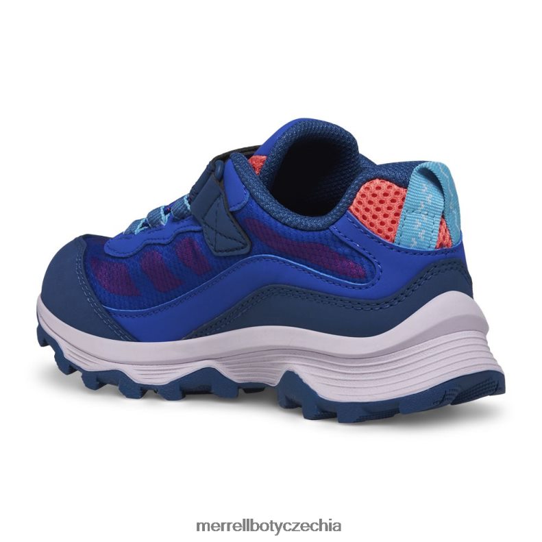 Merrell Moab rychlost nízká klimatizace vodotěsná (mk166989) obuv J064V21364 modrá/bobule/turq děti