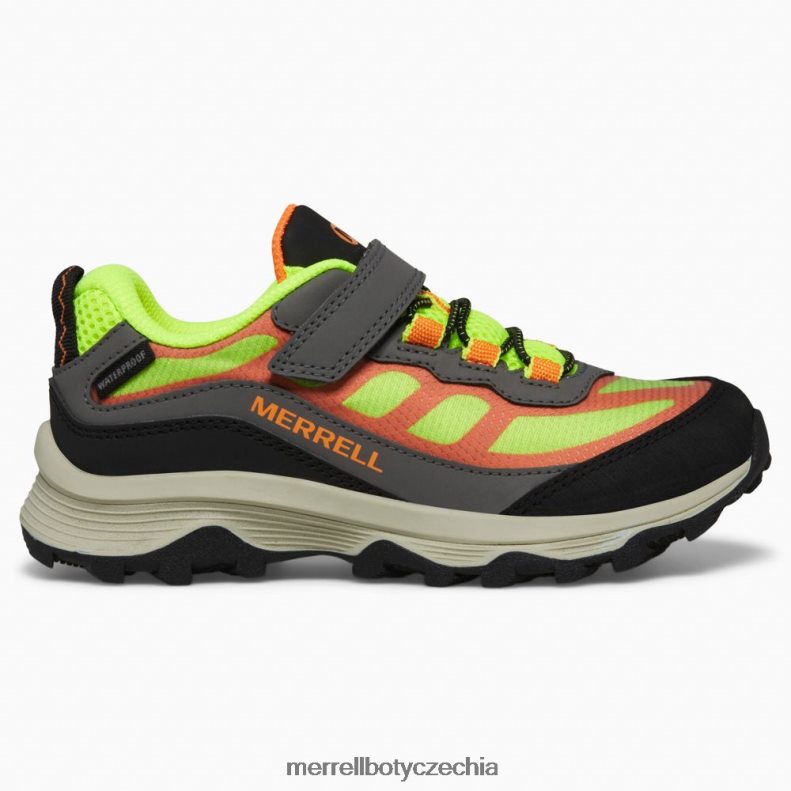 Merrell Moab rychlost nízká klimatizace vodotěsná (mk266774) obuv J064V21366 šedá/ahoj viz/oranžová děti