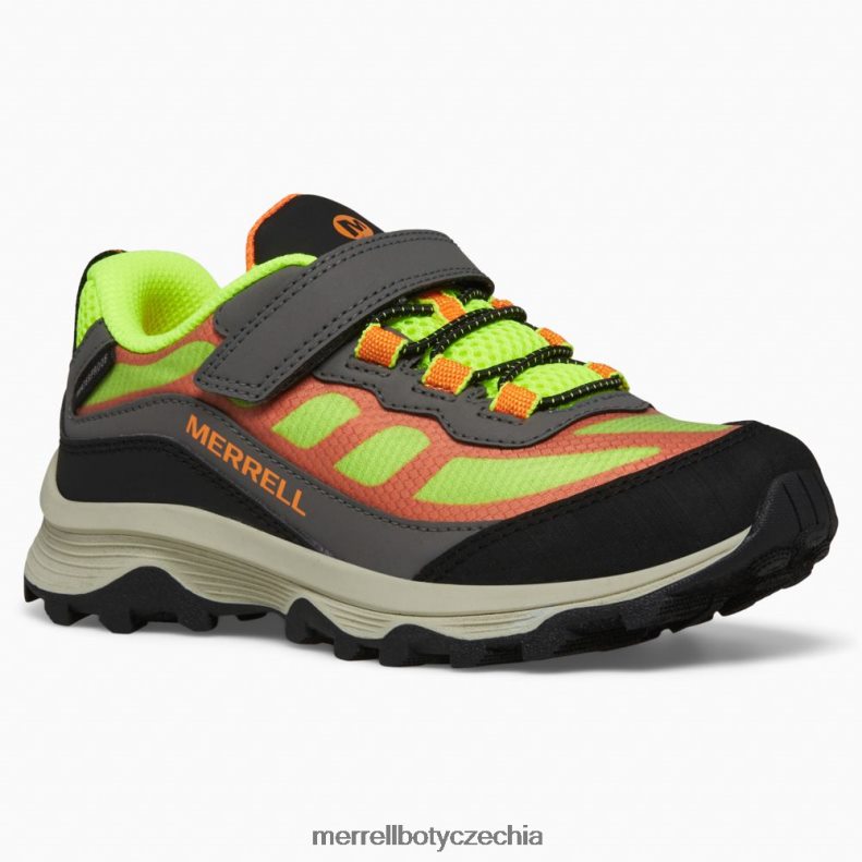 Merrell Moab rychlost nízká klimatizace vodotěsná (mk266774) obuv J064V21366 šedá/ahoj viz/oranžová děti