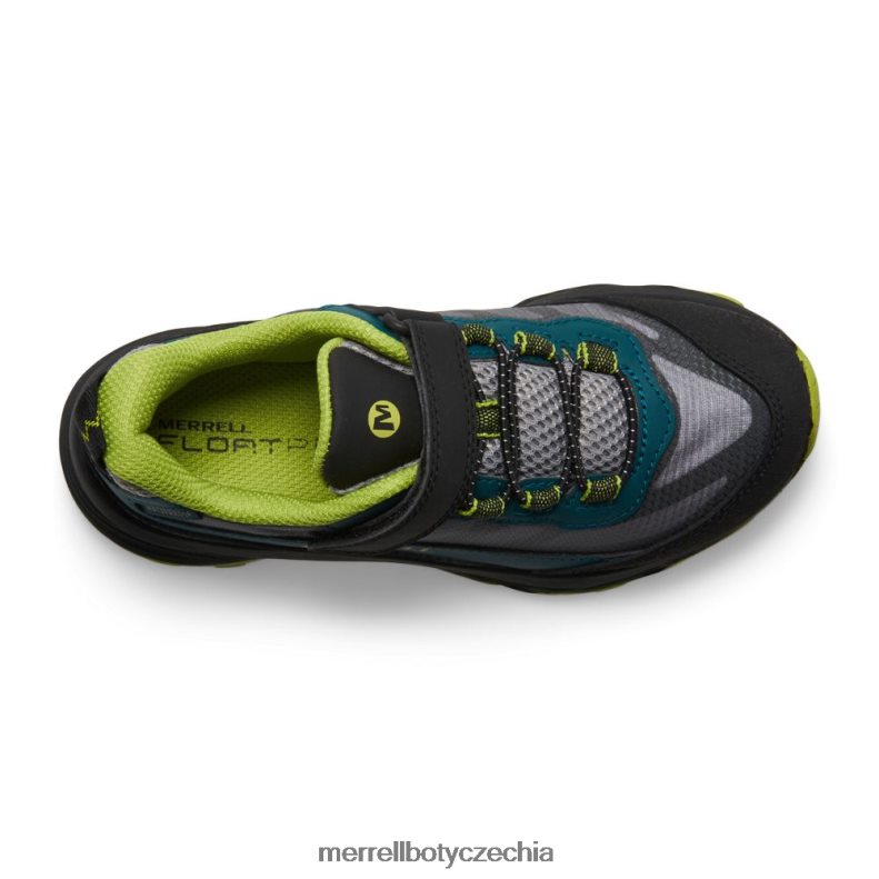 Merrell Moab rychlost nízká klimatizace vodotěsná (mk267111) obuv J064V21365 sytě zelená/černá děti