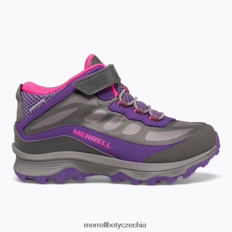 Merrell Moab speed mid a/c vodotěsný (mk165209) obuv J064V21387 šedá/růžová/fialová děti - Kliknutím na obrázek zavøete