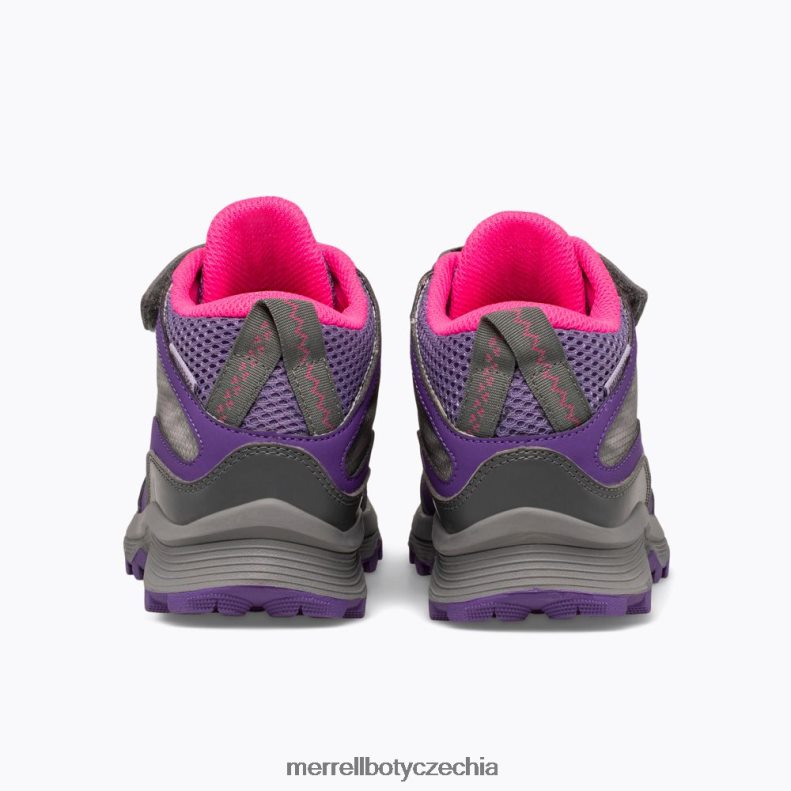 Merrell Moab speed mid a/c vodotěsný (mk165209) obuv J064V21387 šedá/růžová/fialová děti