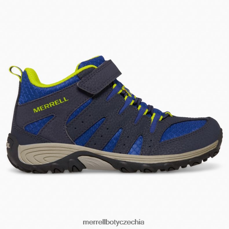 Merrell Outback mid 2 boot (mk265609) obuv J064V21453 námořnictvo/limetka děti