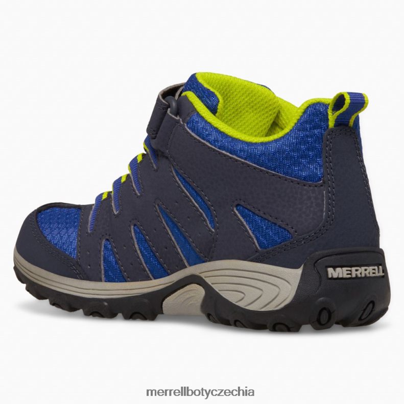 Merrell Outback mid 2 boot (mk265609) obuv J064V21453 námořnictvo/limetka děti