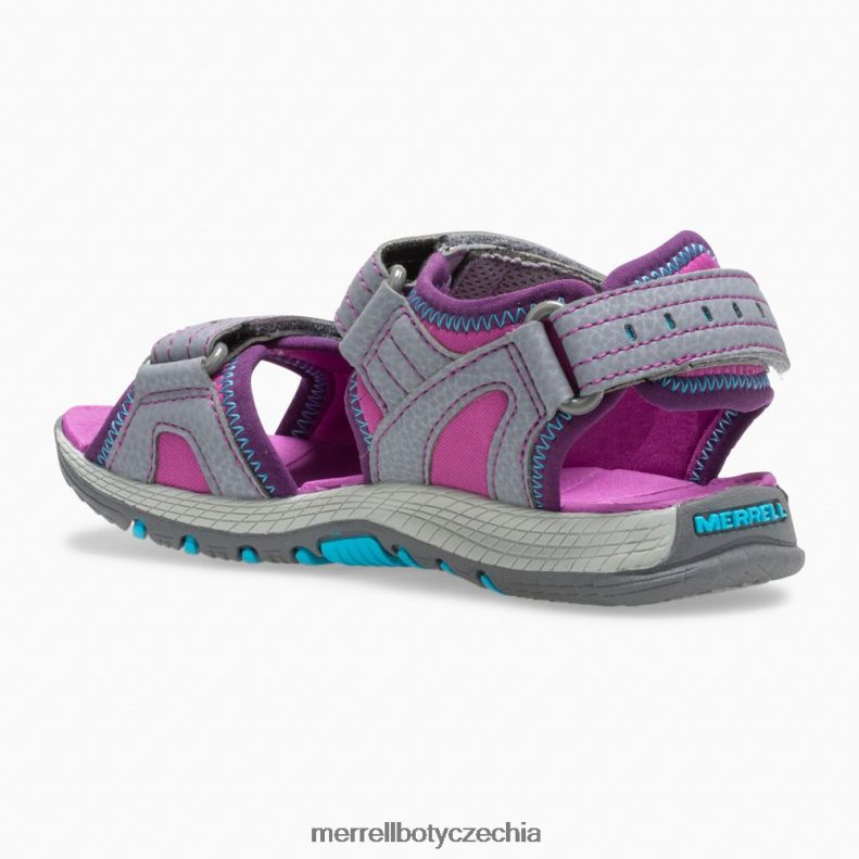 Merrell Panther sandál 2.0 (mk162956k) obuv J064V21403 Šedá děti