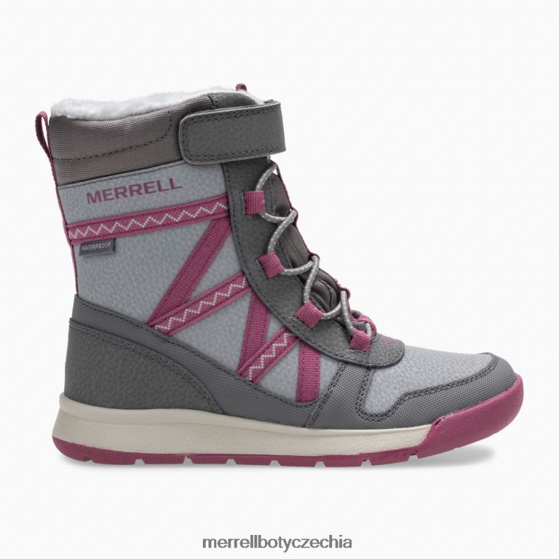 Merrell Voděodolná bota snow Crush 2.0 (mk163129k) obuv J064V21506 šedá/bobulová děti