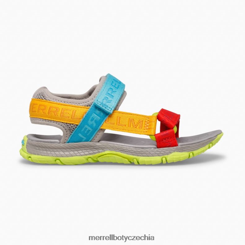 Merrell Webové sandály kahuna (mk265674k) obuv J064V21400 šedé logo/multi děti