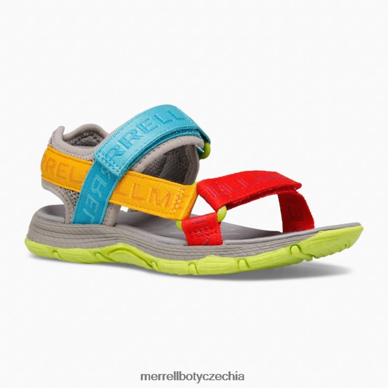 Merrell Webové sandály kahuna (mk265674k) obuv J064V21400 šedé logo/multi děti