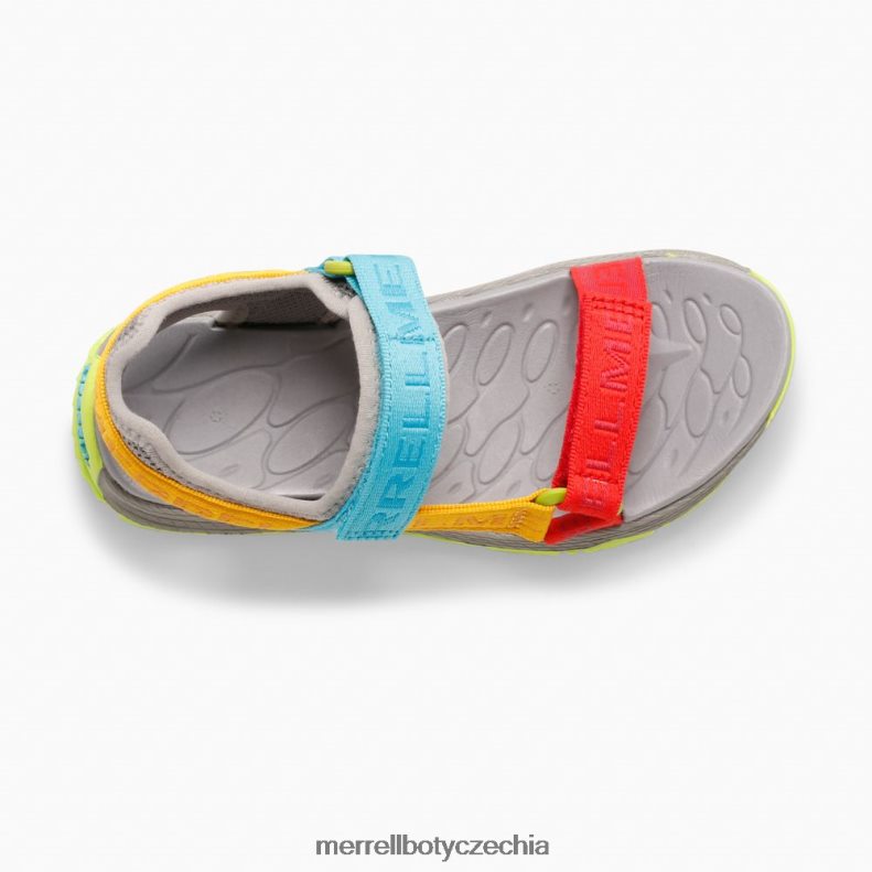 Merrell Webové sandály kahuna (mk265674k) obuv J064V21400 šedé logo/multi děti