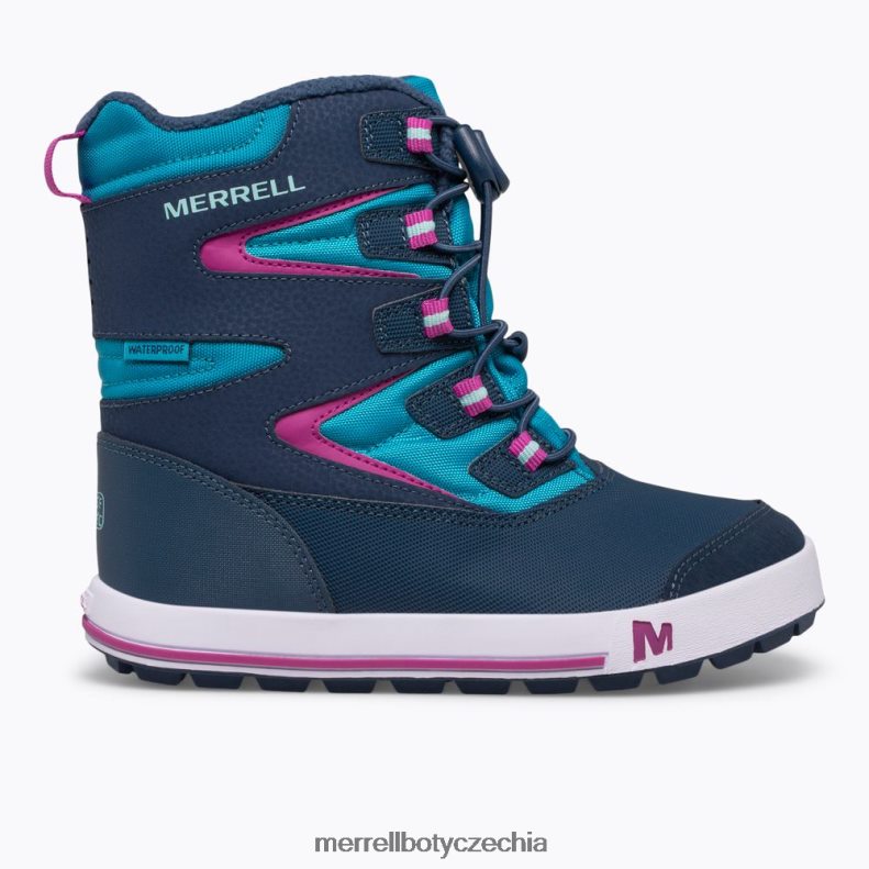 Merrell bota snowbank 3.0 (mk165186k) obuv J064V21483 námořnická/tyrkysová děti - Kliknutím na obrázek zavøete