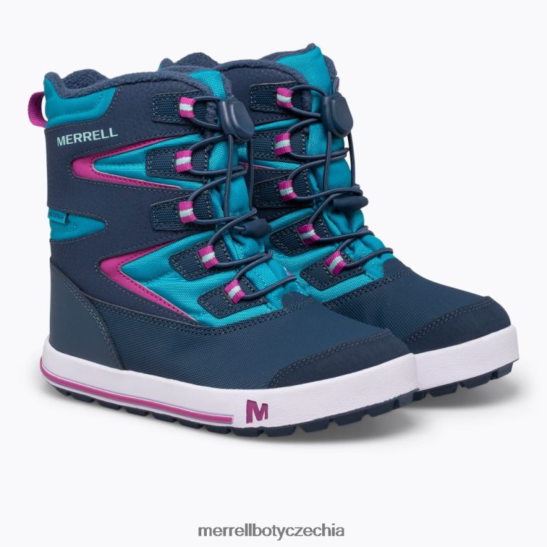 Merrell bota snowbank 3.0 (mk165186k) obuv J064V21483 námořnická/tyrkysová děti