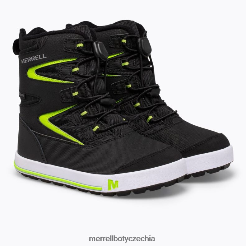 Merrell bota snowbank 3.0 (mk265035k) obuv J064V21480 černá/šedá/zelená děti