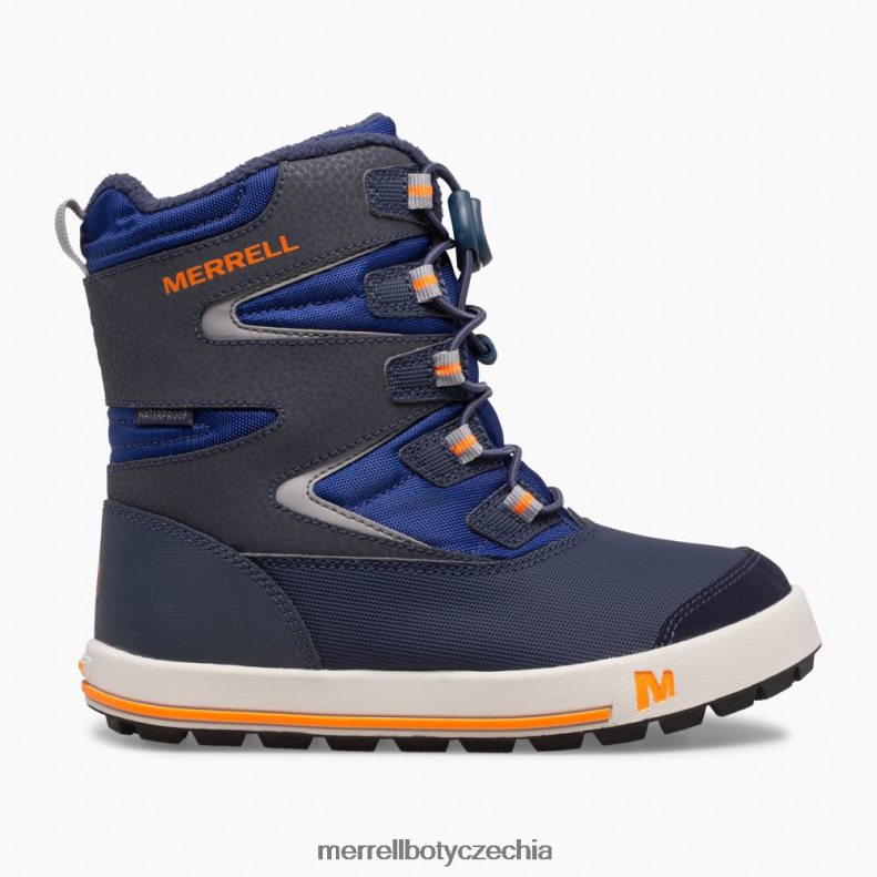 Merrell bota snowbank 3.0 (mk265184k) obuv J064V21482 námořnická/kobaltová/oranžová děti