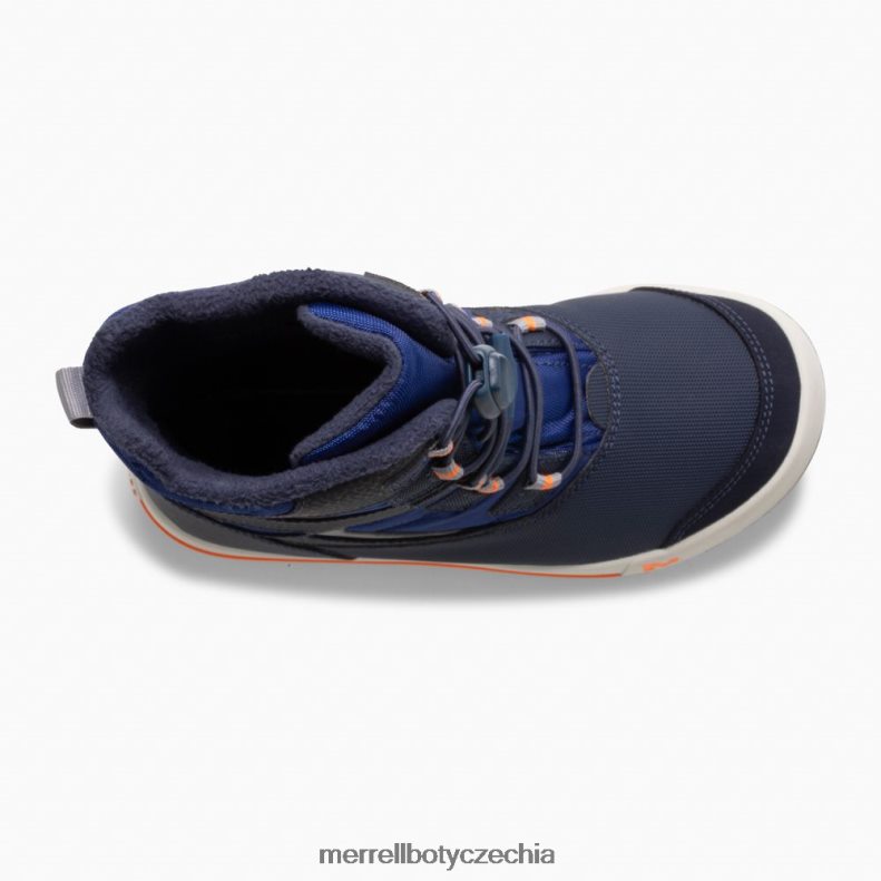 Merrell bota snowbank 3.0 (mk265184k) obuv J064V21482 námořnická/kobaltová/oranžová děti