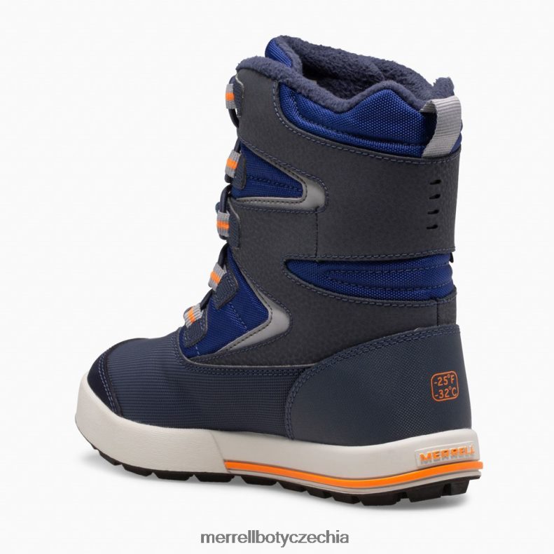 Merrell bota snowbank 3.0 (mk265184k) obuv J064V21482 námořnická/kobaltová/oranžová děti