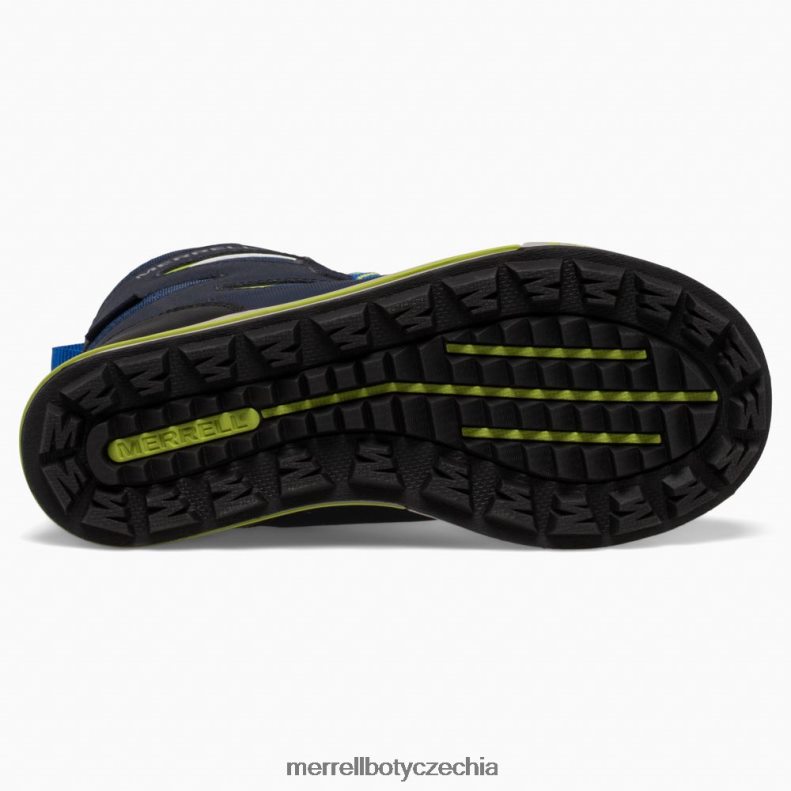 Merrell bota snowbank 3.0 (mk266222k) obuv J064V21479 námořnictvo/citron děti