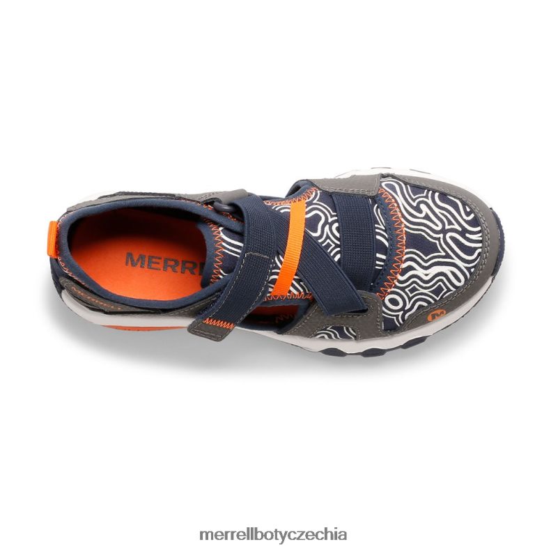 Merrell hydro free roam chroma monarch sandál (mk265855k) obuv J064V21503 šedá/námořnická děti