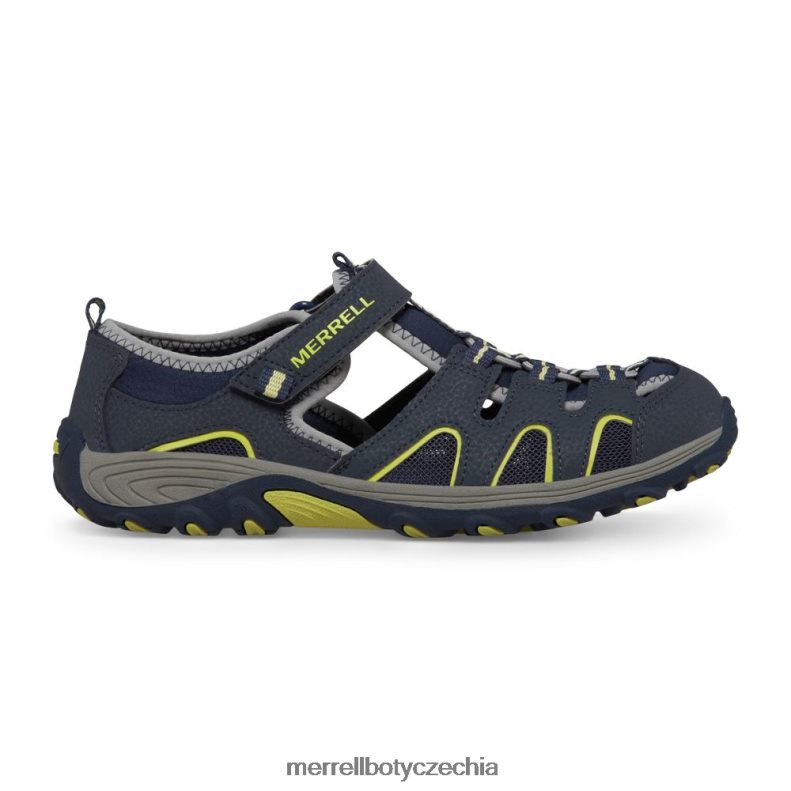 Merrell hydro h2o turistické sandály (mk262163) obuv J064V21412 námořnictvo/limetka děti