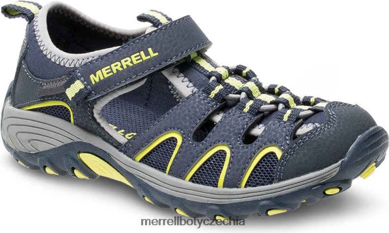 Merrell hydro h2o turistické sandály (mk262163) obuv J064V21412 námořnictvo/limetka děti