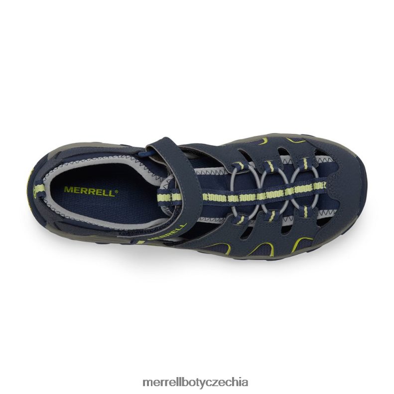 Merrell hydro h2o turistické sandály (mk262163) obuv J064V21412 námořnictvo/limetka děti