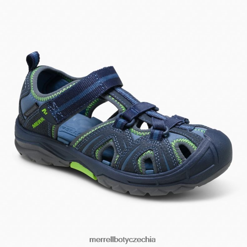 Merrell hydro sandál (my53375) obuv J064V21413 námořnická / zelená děti