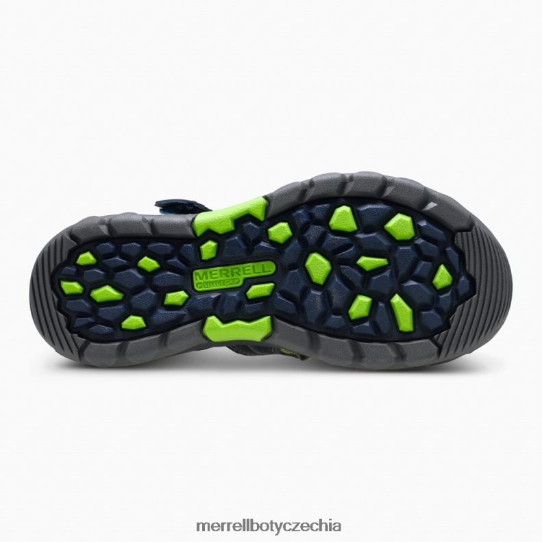 Merrell hydro sandál (my53375) obuv J064V21413 námořnická / zelená děti