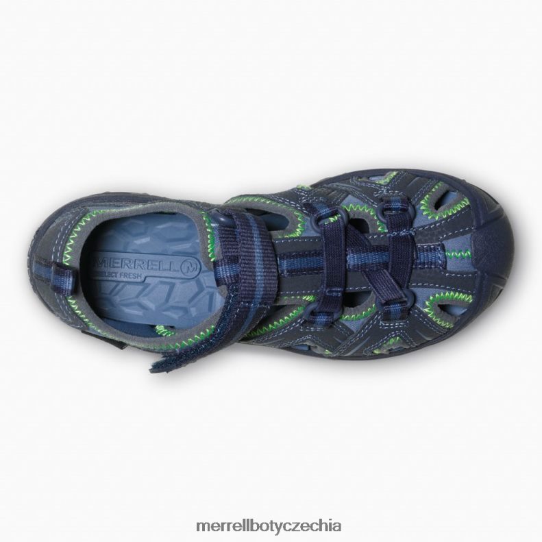 Merrell hydro sandál (my53375) obuv J064V21413 námořnická / zelená děti