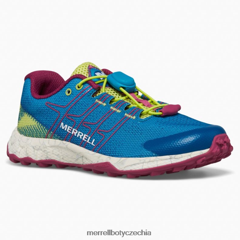 Merrell let moab s nízkou klimatizací (mk167108) obuv J064V21389 teal/lime/fuchsie děti