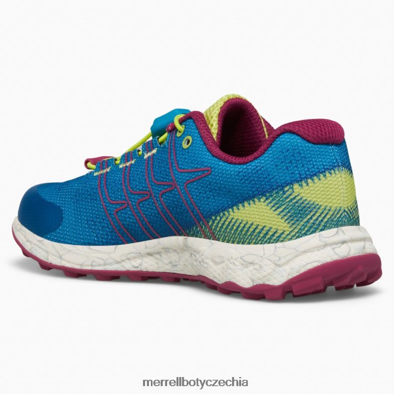 Merrell let moab s nízkou klimatizací (mk167108) obuv J064V21389 teal/lime/fuchsie děti